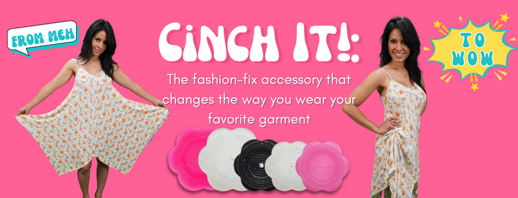 Cinch It! Women’s Clothing Cinch Clips - Perfect Hidden Dress Cinch Clip & T-Shirt Cincher  – Waist Cinching Clip for Slimming Down Weight-Loss - Fashion Accessories for Women to Enhance the fit and style of dresses, blouses, t-shirts and scarves. 